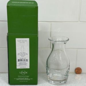 NEW Kate Spade Main Street 4.5” Vase Carafe ~ Lenox ✨ Made in Poland ✨ Gift Box